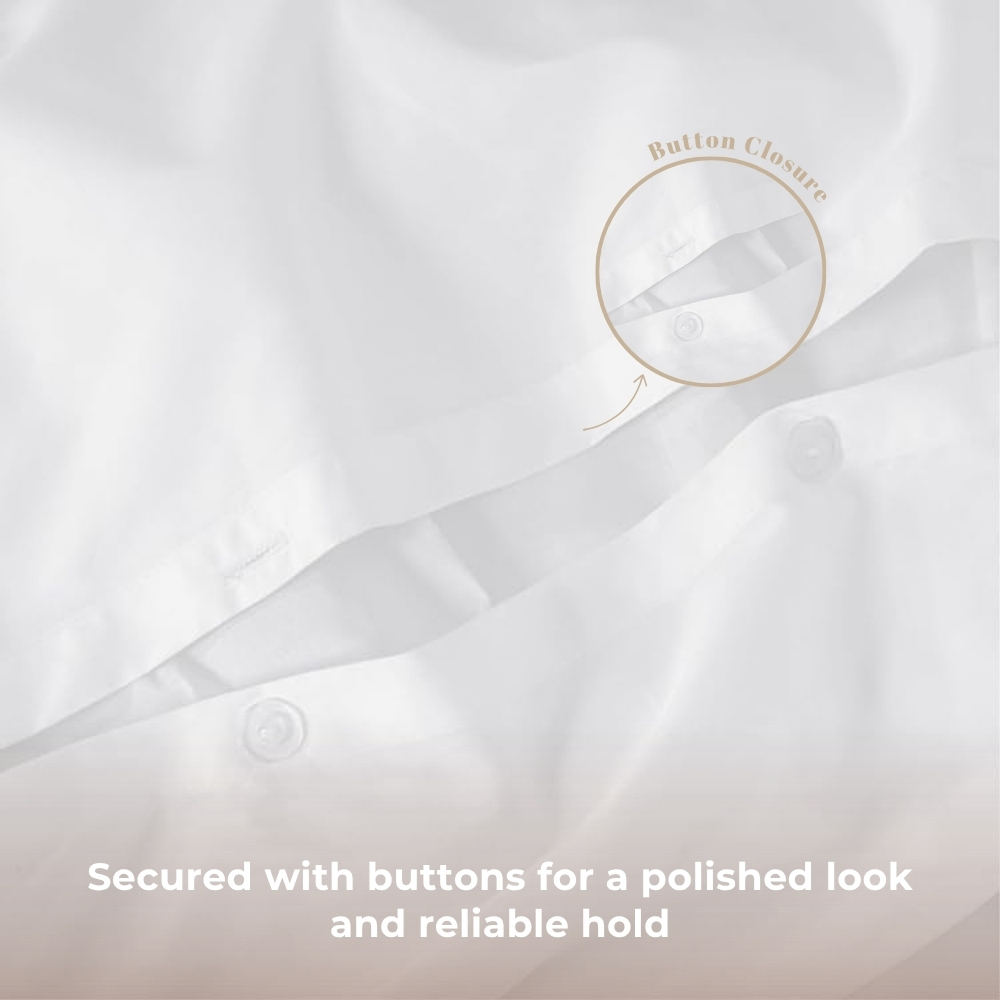 MHG Living King Size Oxford Gold 200 Thread Count Duvet Cover Set Image 7