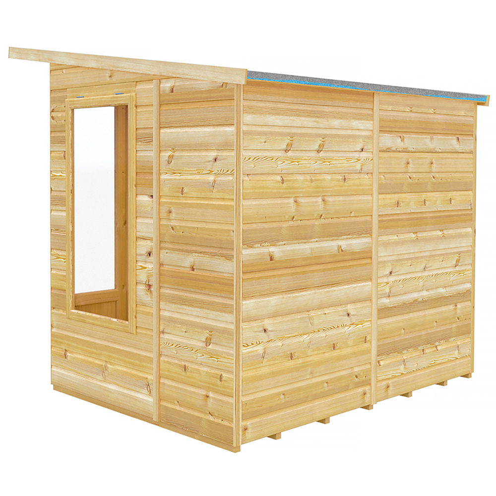 Shire Parham 7 x 5ft Shiplap Pent Garden Summerhouse Image 3