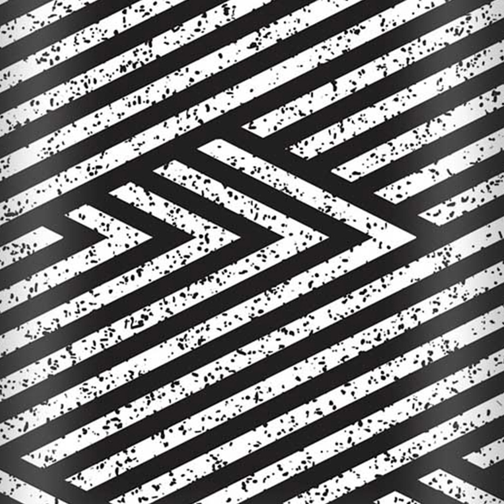 Warren Reed Designer Mini Cabin Oblique Black Grunge Pattern Suitcase Image 3