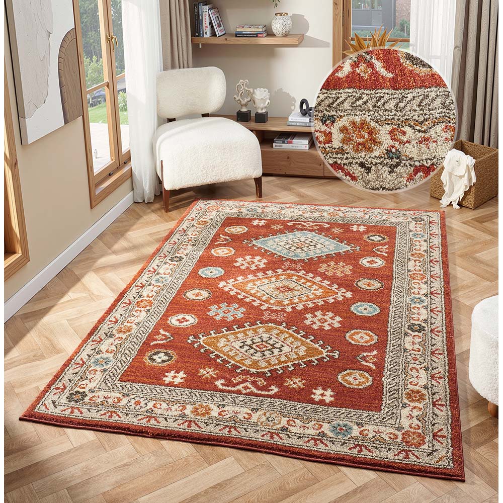 Portland HMC 5567 Red Cashmere Rug 200 x 290cm Image 4