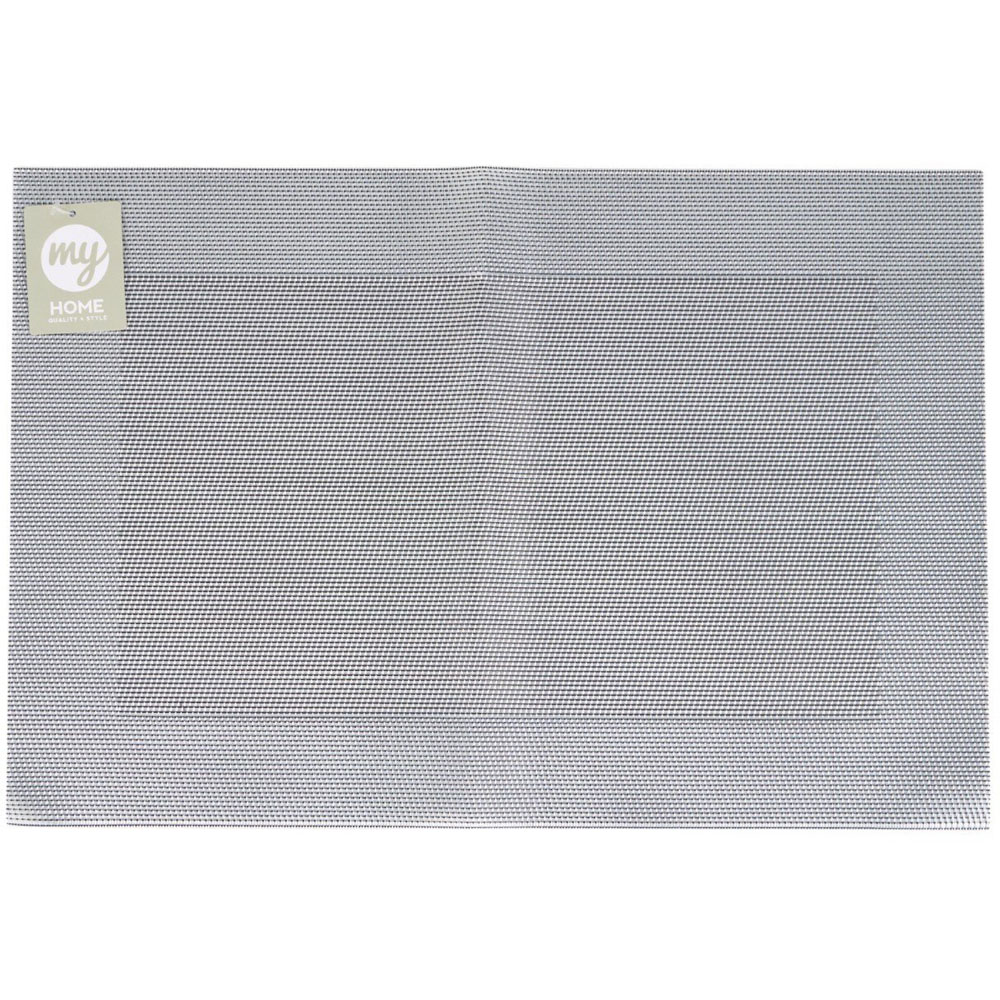 Jacquard Woven Placemat Grey Image 1