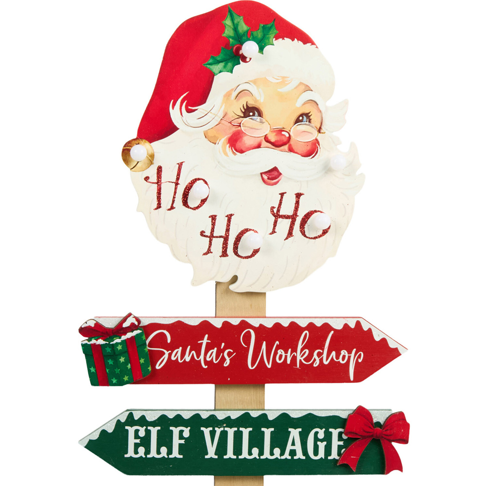 LED Standing Santa Sign Image 5