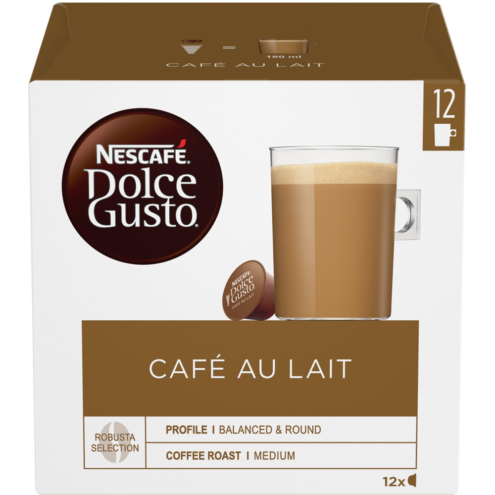 Nescafé Café Au Lait Coffee Pods 12 Pack Image
