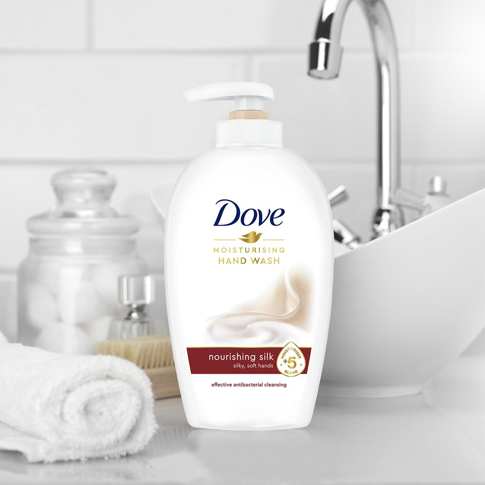 Dove Moisturising Nourishing Silk Hand Wash 250ml 12 Pack Image 4