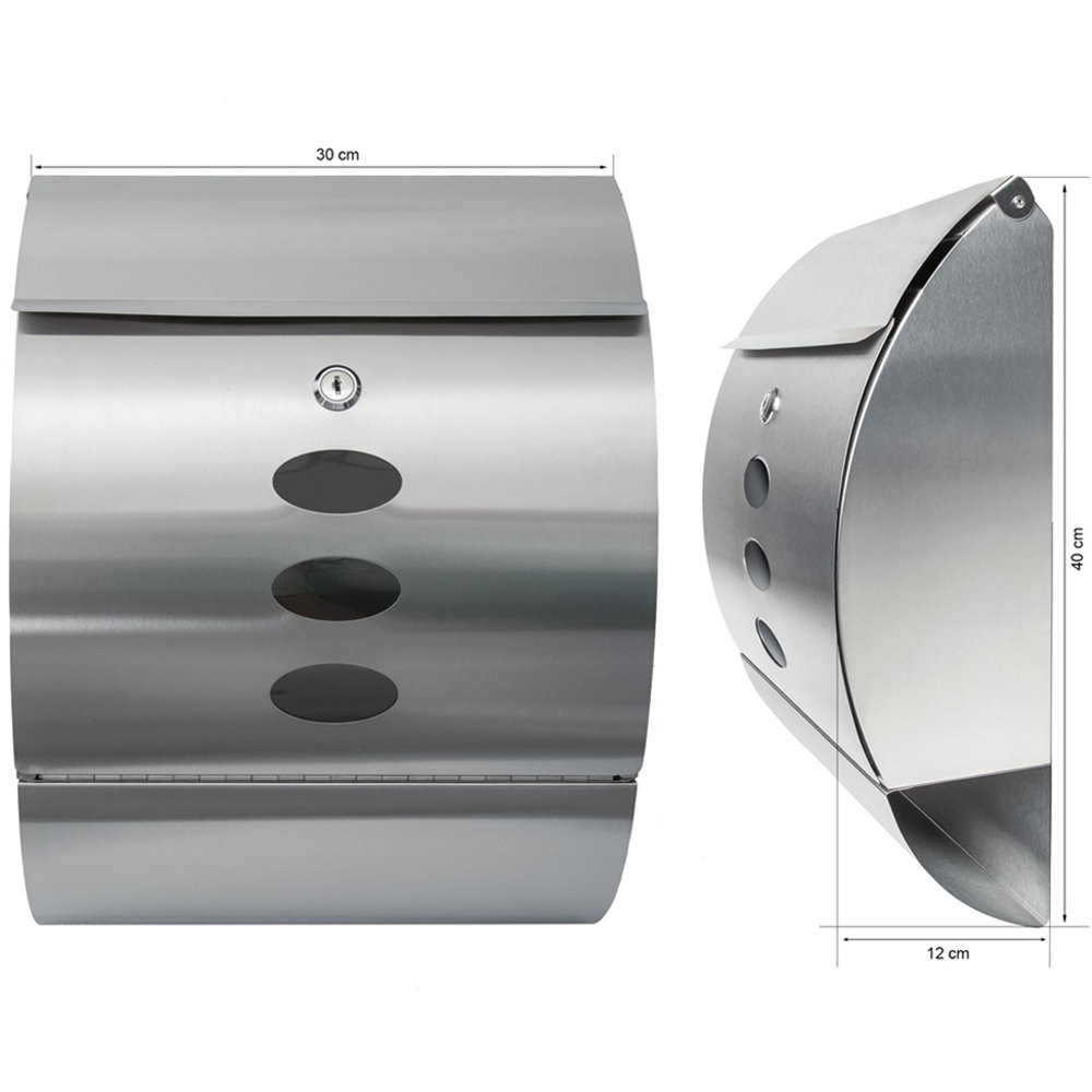 tectake Round Post Box Image 5