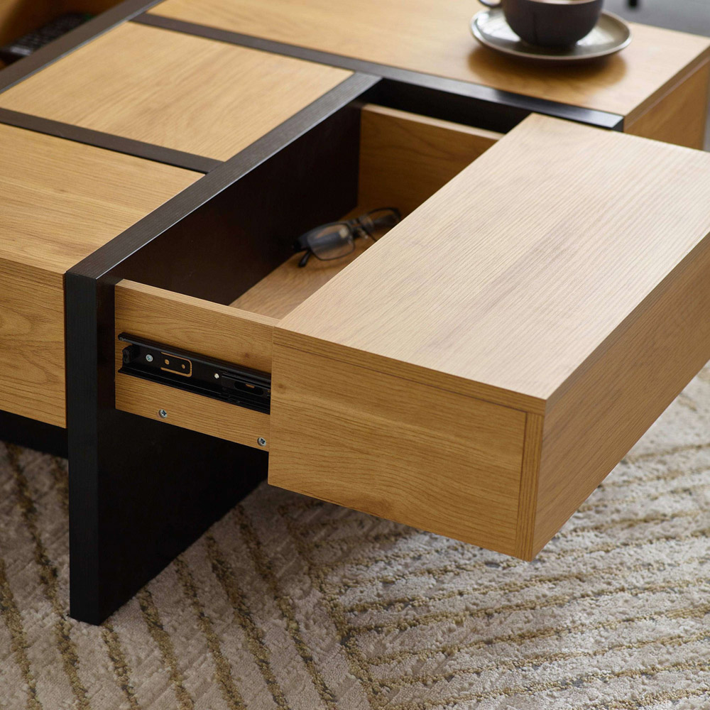 Julian Bowen Tahoe Square Storage Coffee Table Image 6