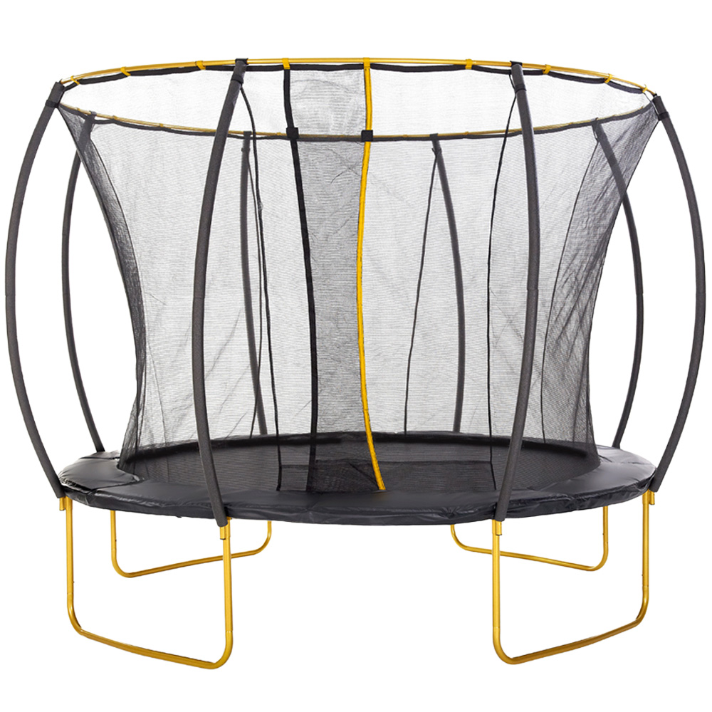 Plum Play Colours Springsafe Gold Trampoline with Enclosure 10ft Image 1