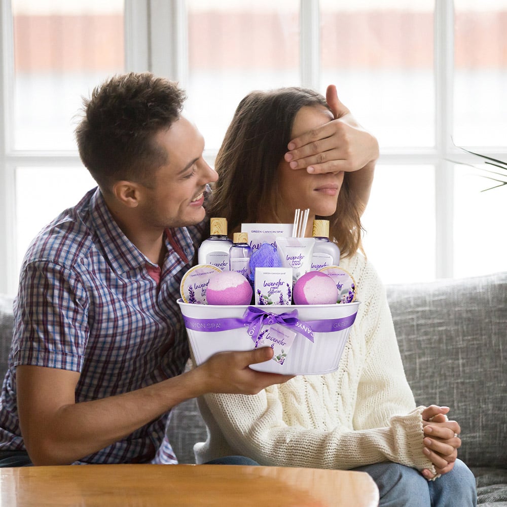 Living and Home 12 Piece Lavender Bath and Shower Set Image 4