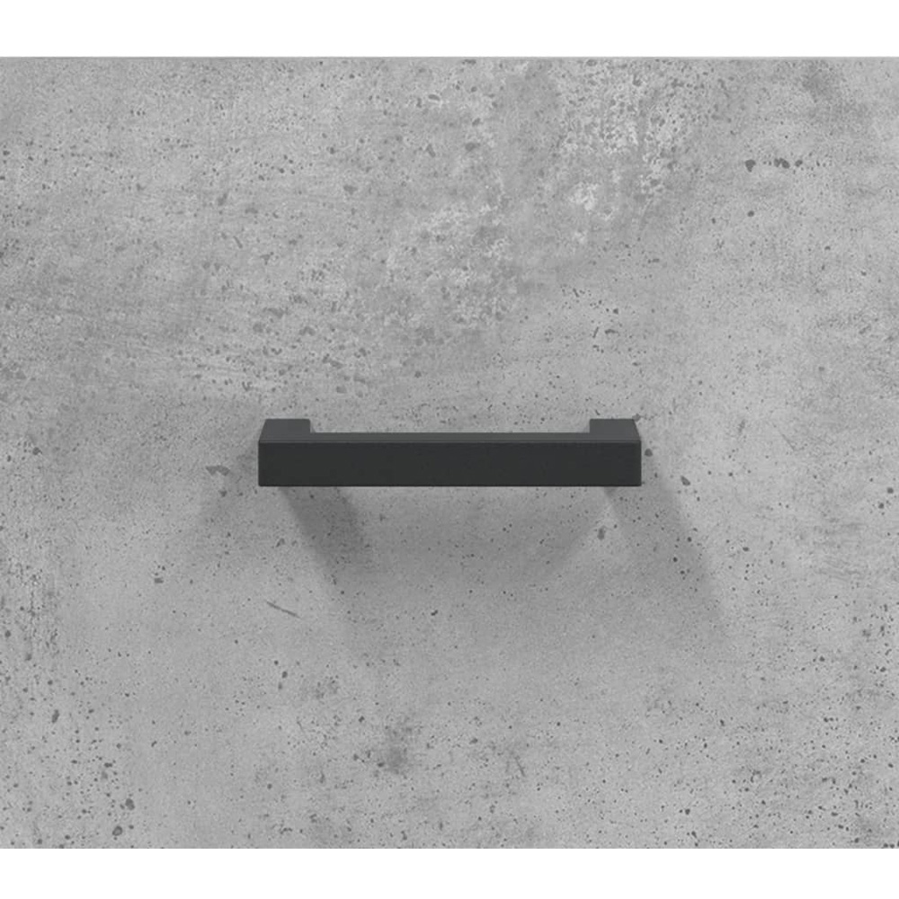 vidaXL 2 Door Single Drawer Concrete Grey Highboard Image 9