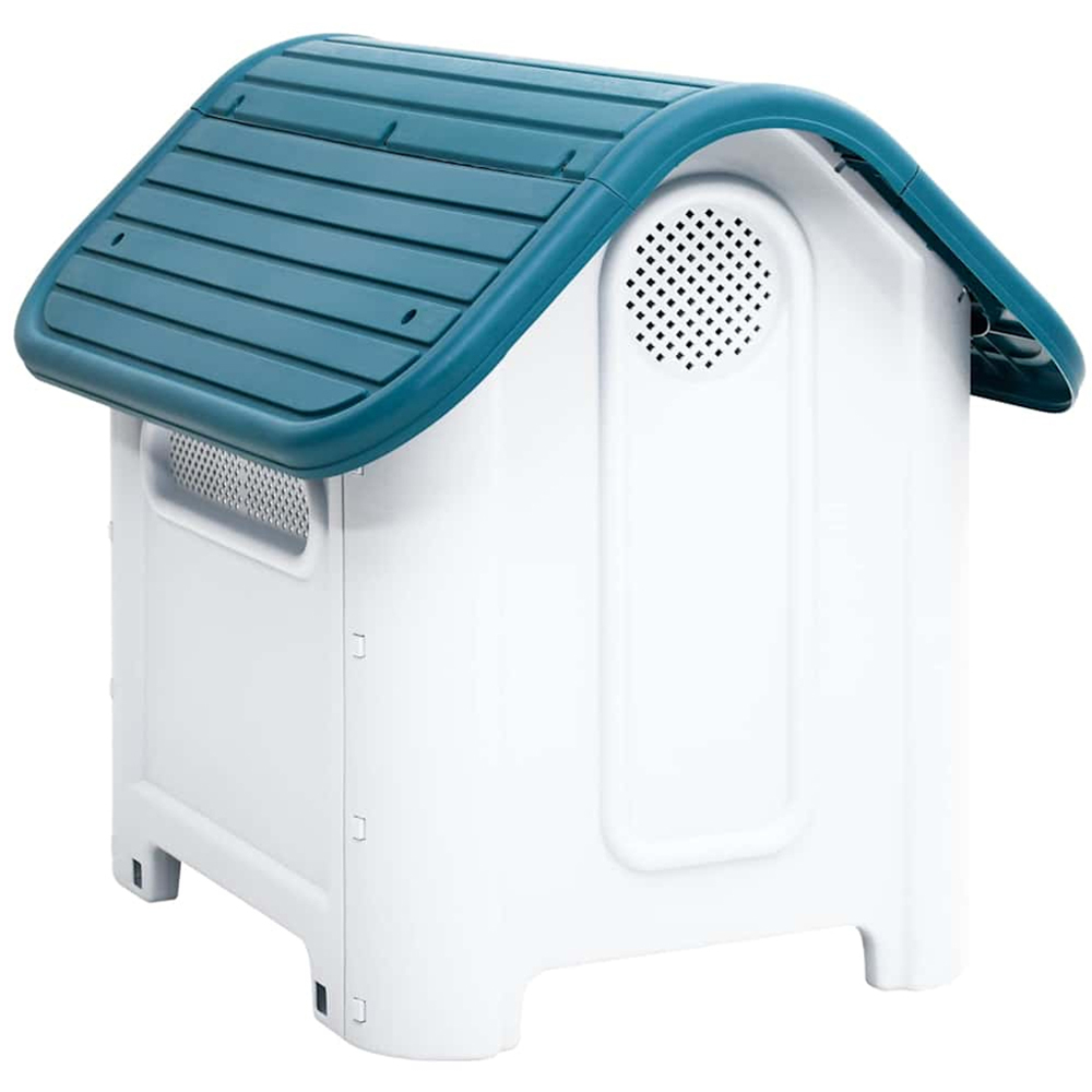 vidaXL Blue Polypropylene Dog House 66 x 59 x 75cm Image 4