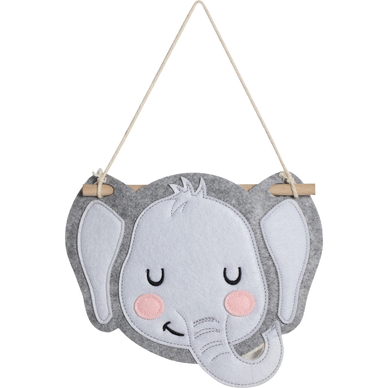 Cute Animal Fabric Wall Hanging Image 1