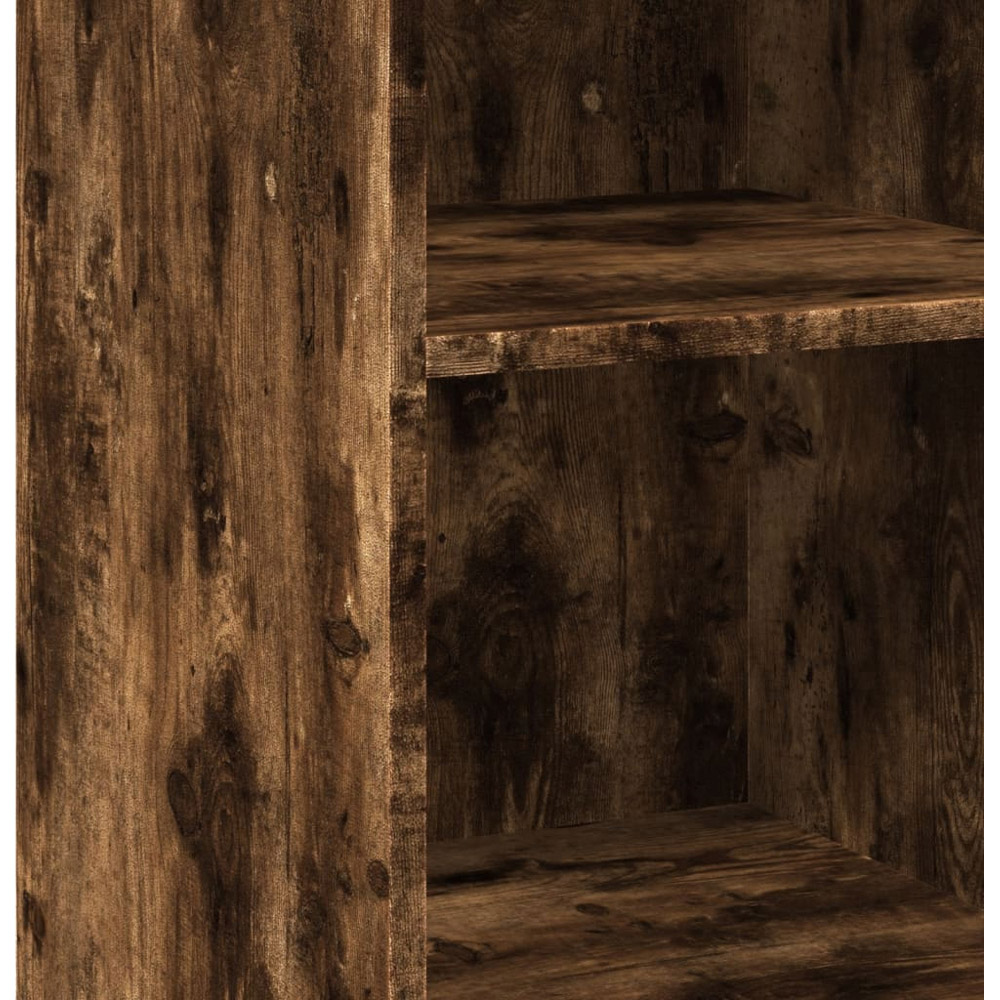 vidaXL 3 Shelf Smoked Oak Sideboard Image 7