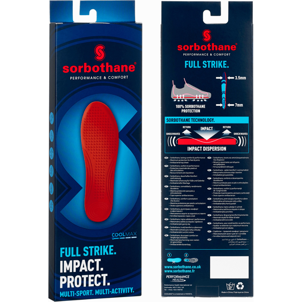 Sorbothane Full Strike Size 11-12.5 Insoles Image 2
