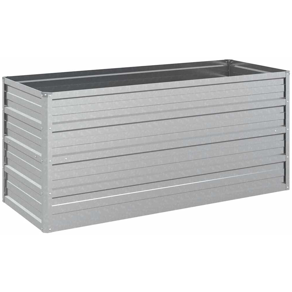 vidaXL Silver Steel Raised Garden Bed 45 x 100 x 40cm Image 1