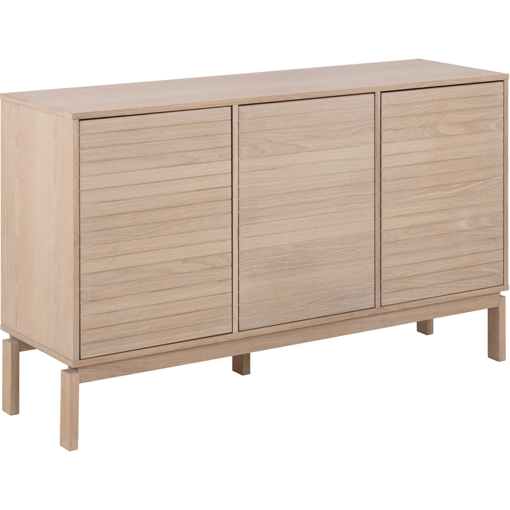 Florence Linley 3 Door White Oak Sideboard Image 2