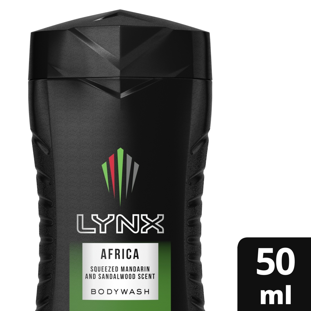 Lynx Africa Shower Gel 50ml Image 1