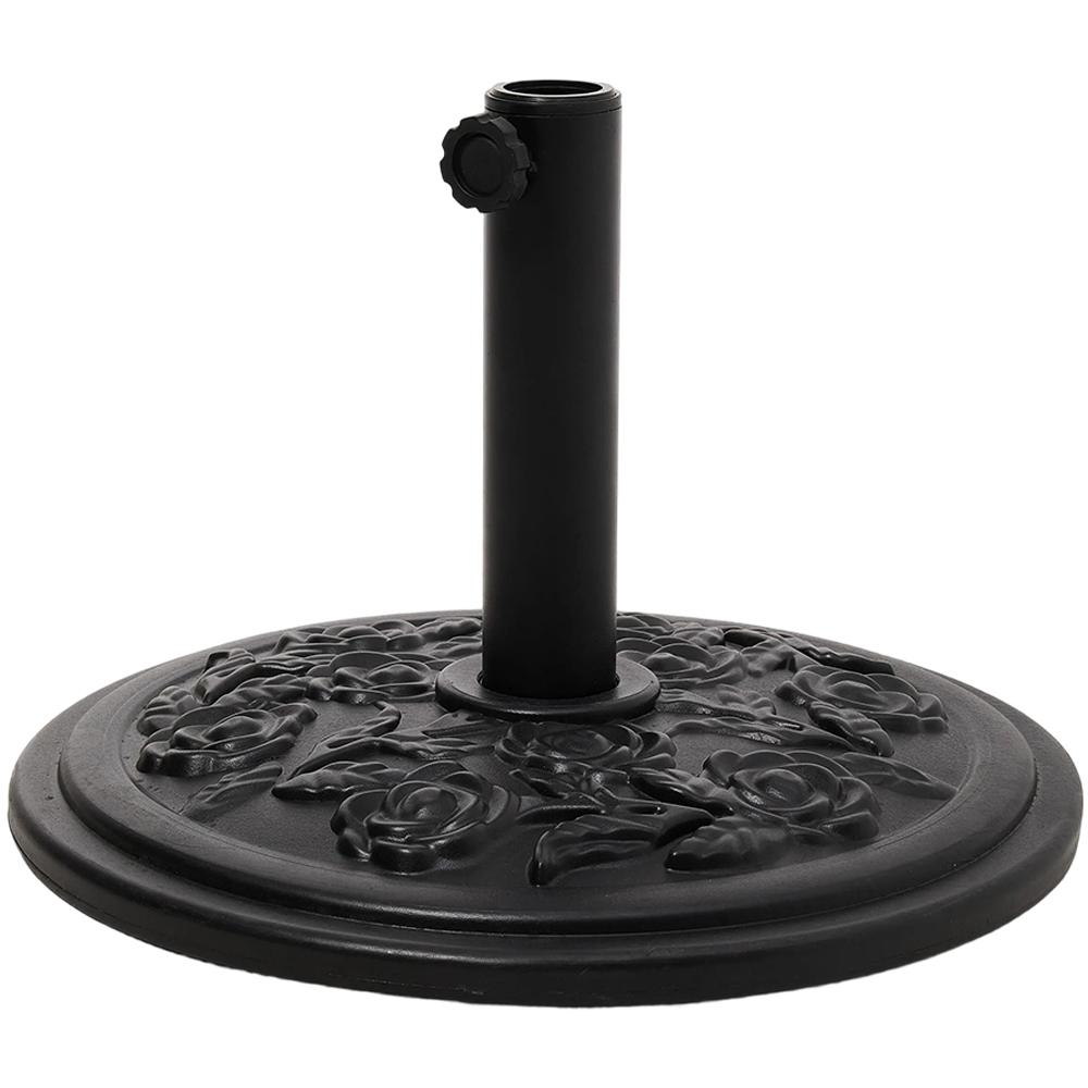 Living and Home Rose Pattern Heavy Duty Round Umbrella Base 25kg Image 1