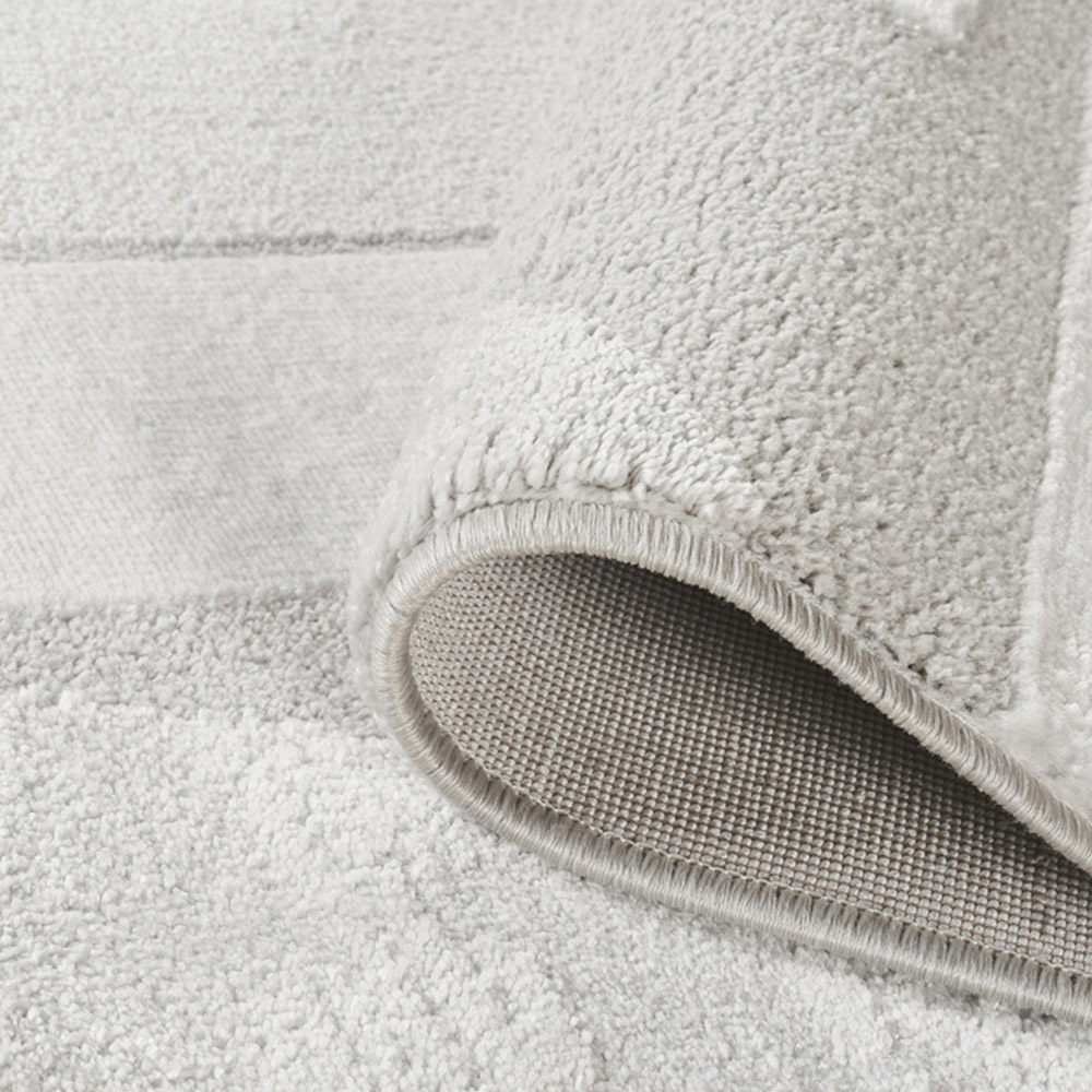 Desire Rugs Hamilton Silver Abstract Motif Rug 80 x 150cm Image 4