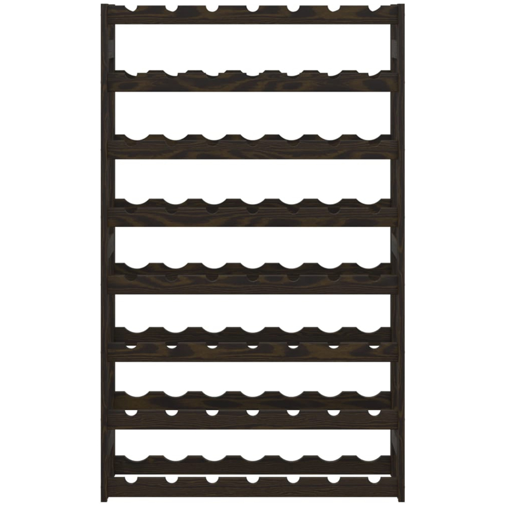 vidaXL 56 Bottle Black Freestanding Wine Rack Image 2