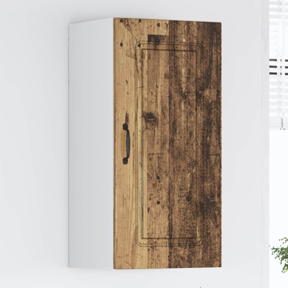vidaXL Kalmar Single Door Old Wood Wall Kitchen Cabinet Image 1