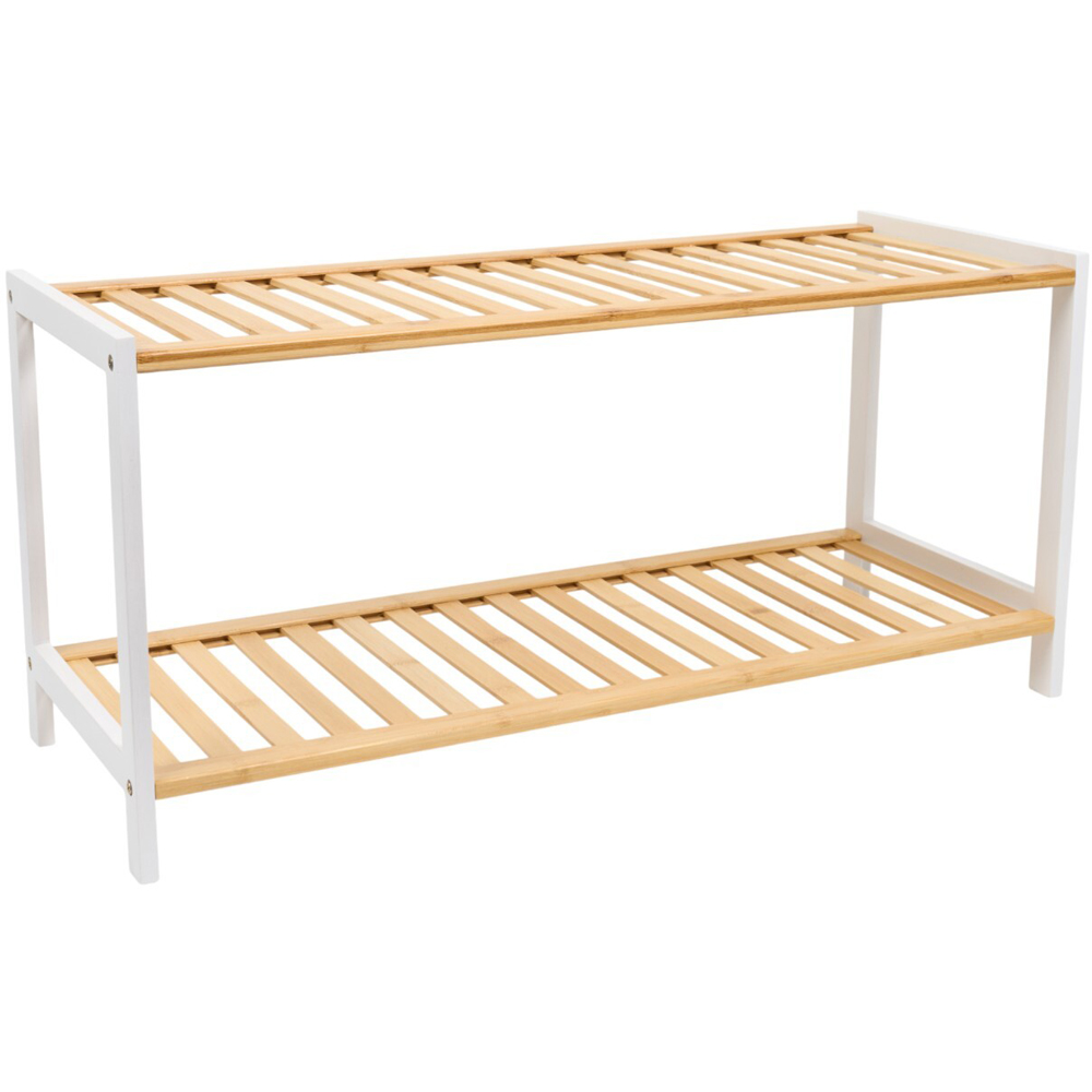 2 Tier Bamboo Shoe Rack Image 9