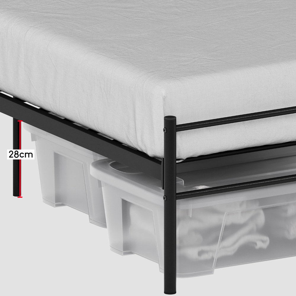 Vida Designs Dorset King Size Black Bed Frame Image 4