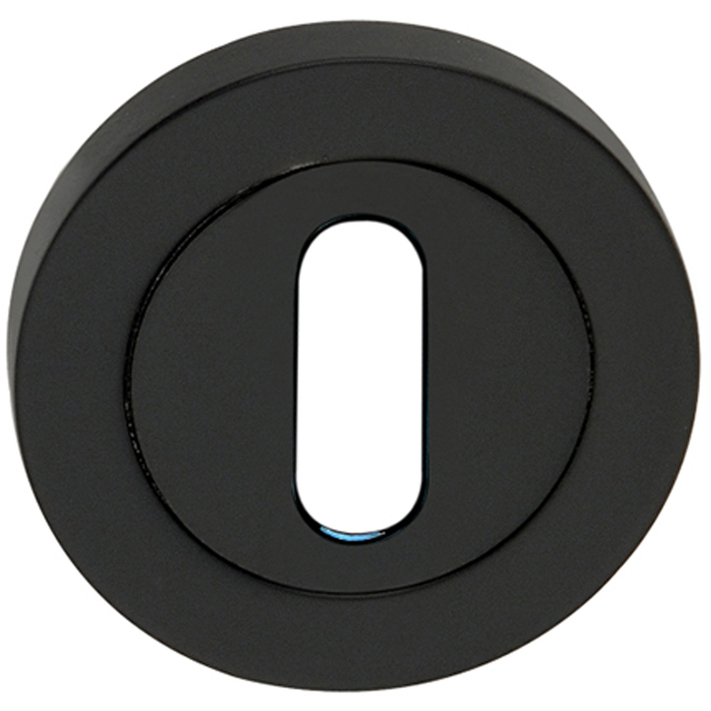 Spira Brass Matt Black Oval Standard Escutcheon 2 Pack Image 2