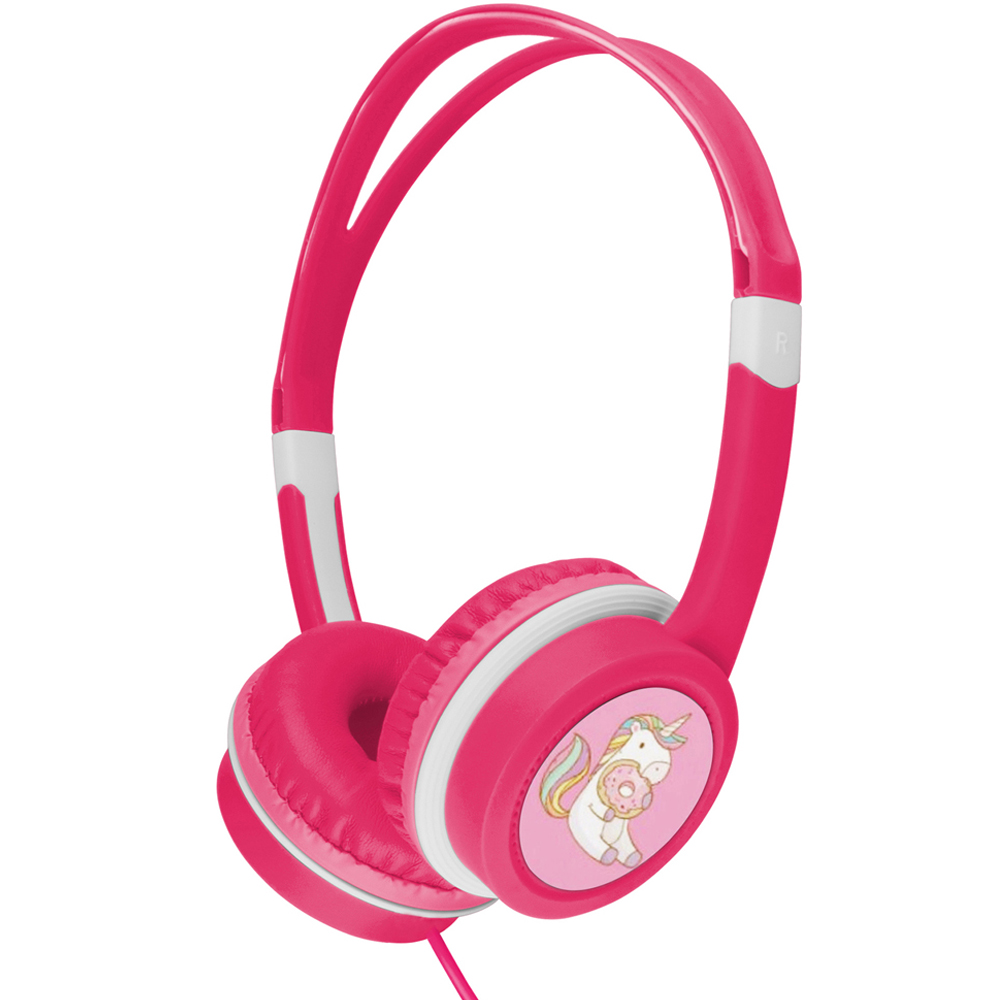 Gembird Pink Kids Headphones with Volume Limiter Image 1