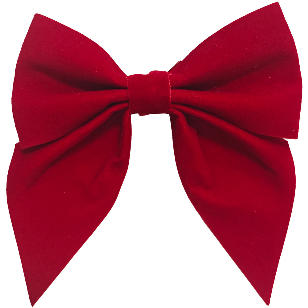 Set of 8 Decorative Bows Red Image 2