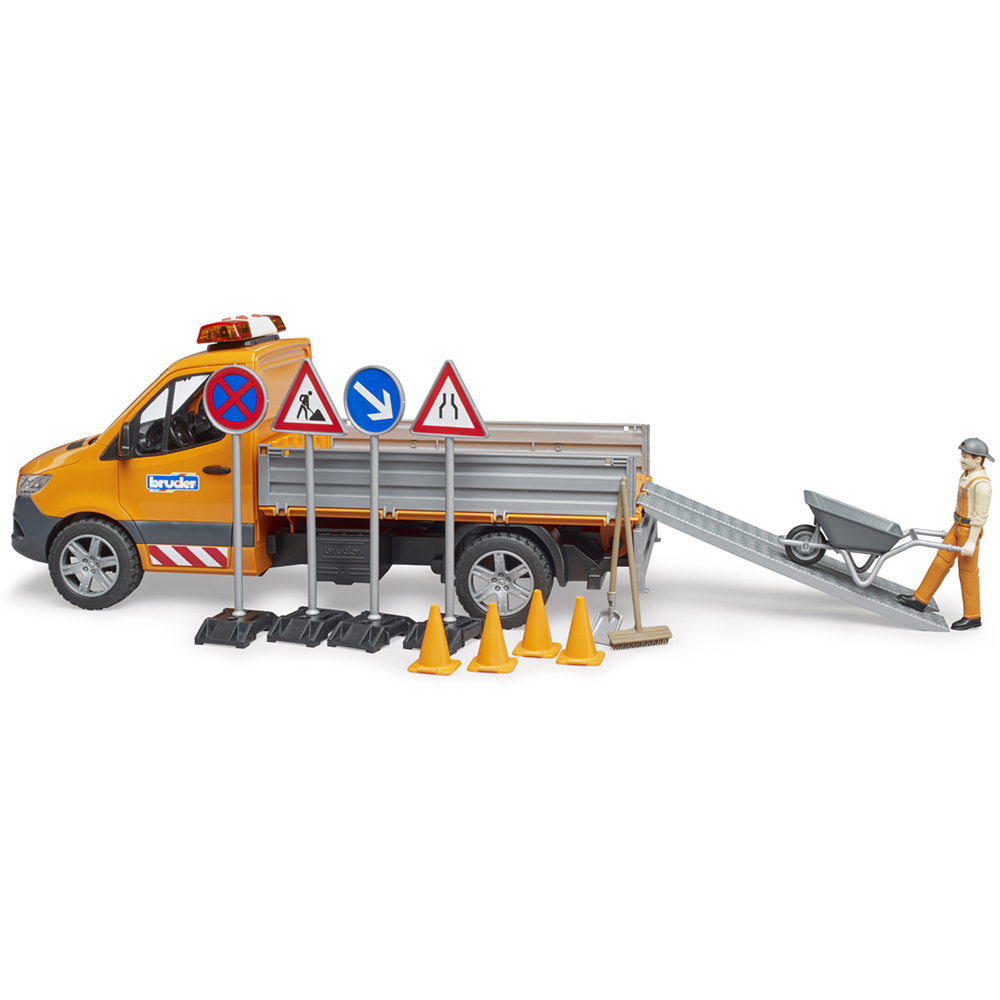 Bruder Kids MB Sprinter Municipal with Driver and Light and Sound Module Playset Model Image 7