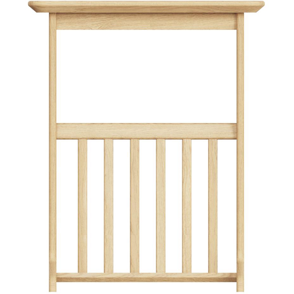 FWStyle Natural Oak Ash Veneer Side Table with Magazine Rack Image 3