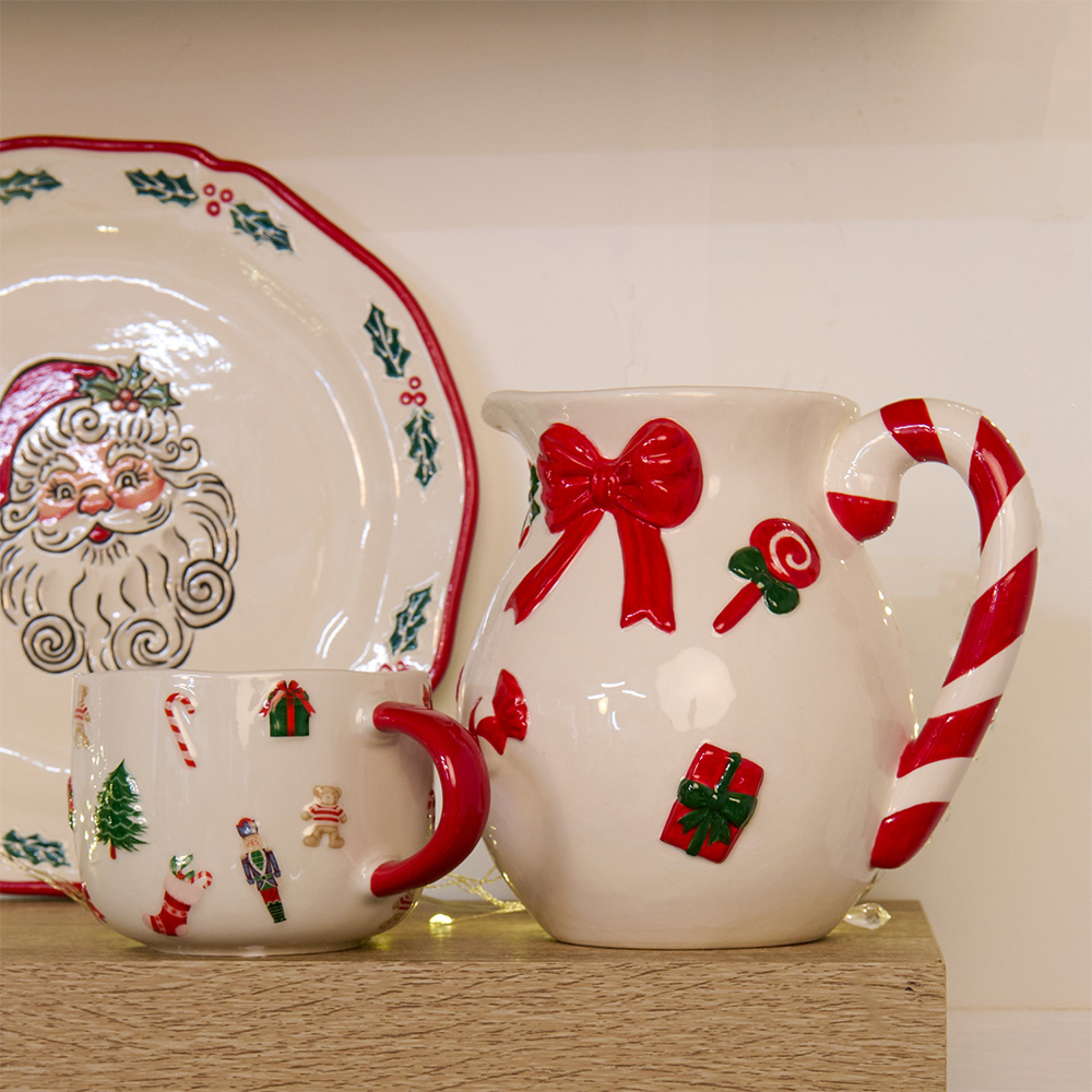 Candy Cane Bow Jug Image 2