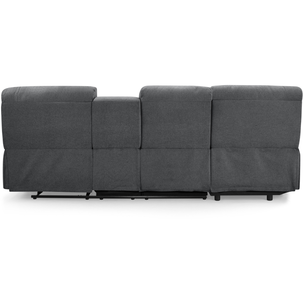 Home Detail Jacob 3 Seater Dark Grey Left Hand Chaise Manual Recliner Sofa Image 5