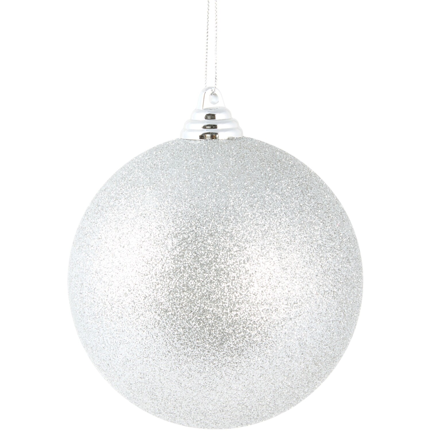 Glittery Bauble Silver Image
