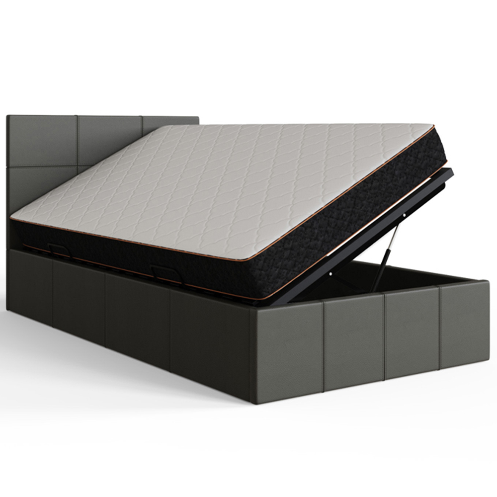 GFW Single Grey Side Lift Ottoman Bed Image 5