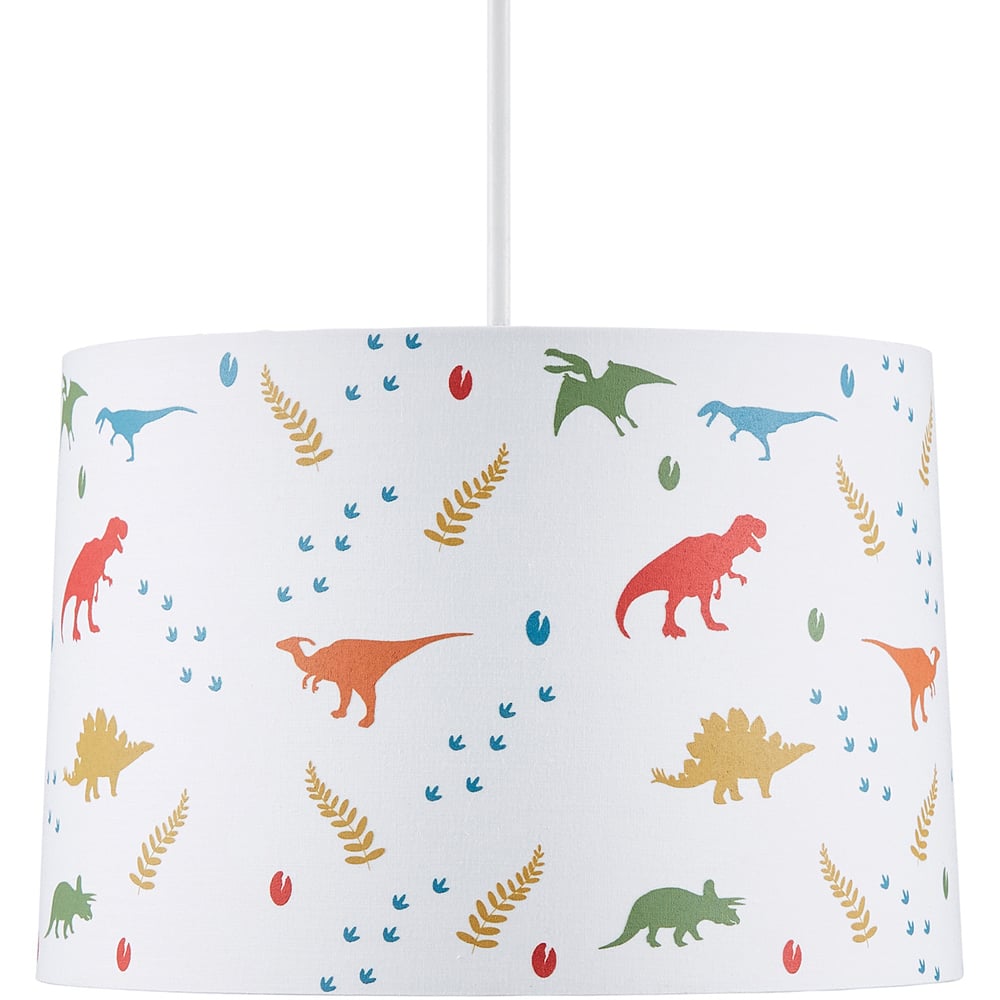 Glow Easyfit White Glow in the Dark Jurassic Pendant Shade Image 1