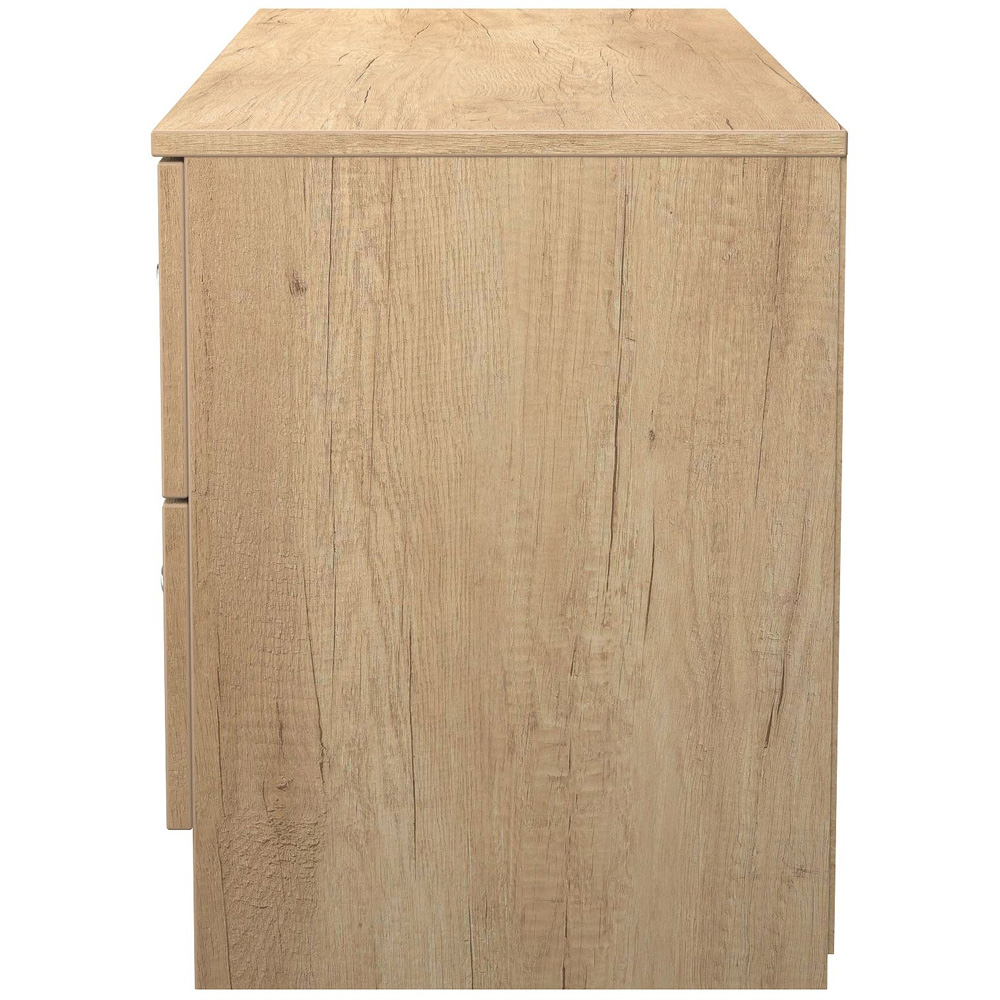 Crowndale Avon 4 Drawer Nebraska Oak Bed Box Ready Assembled Image 3