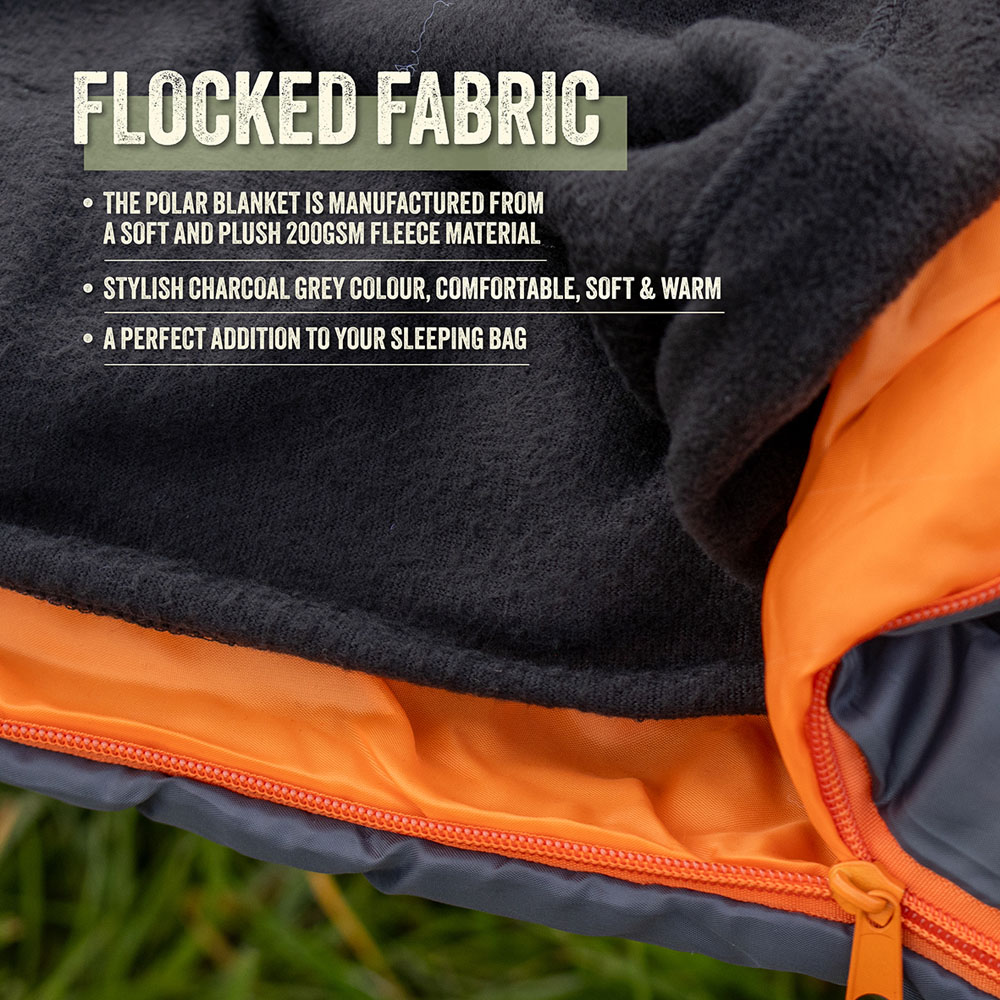 Milestone Camping Fleece Sleeping Bag Liner Image 2