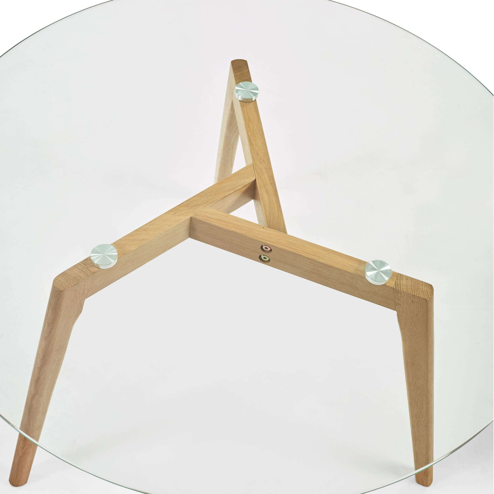 Julian Bowen Bryant Round Glass Coffee Table Image 7