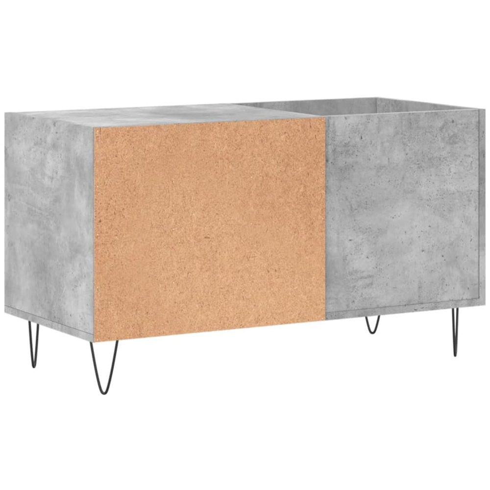 vidaXL 2 Shelf Concrete Grey Record Cabinet Image 6