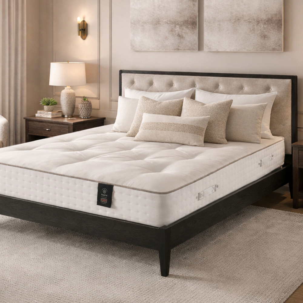 Aspire Signature King Size Dual-Sided Medium Cashmere Wool Pocket Spring Mattress Image 2