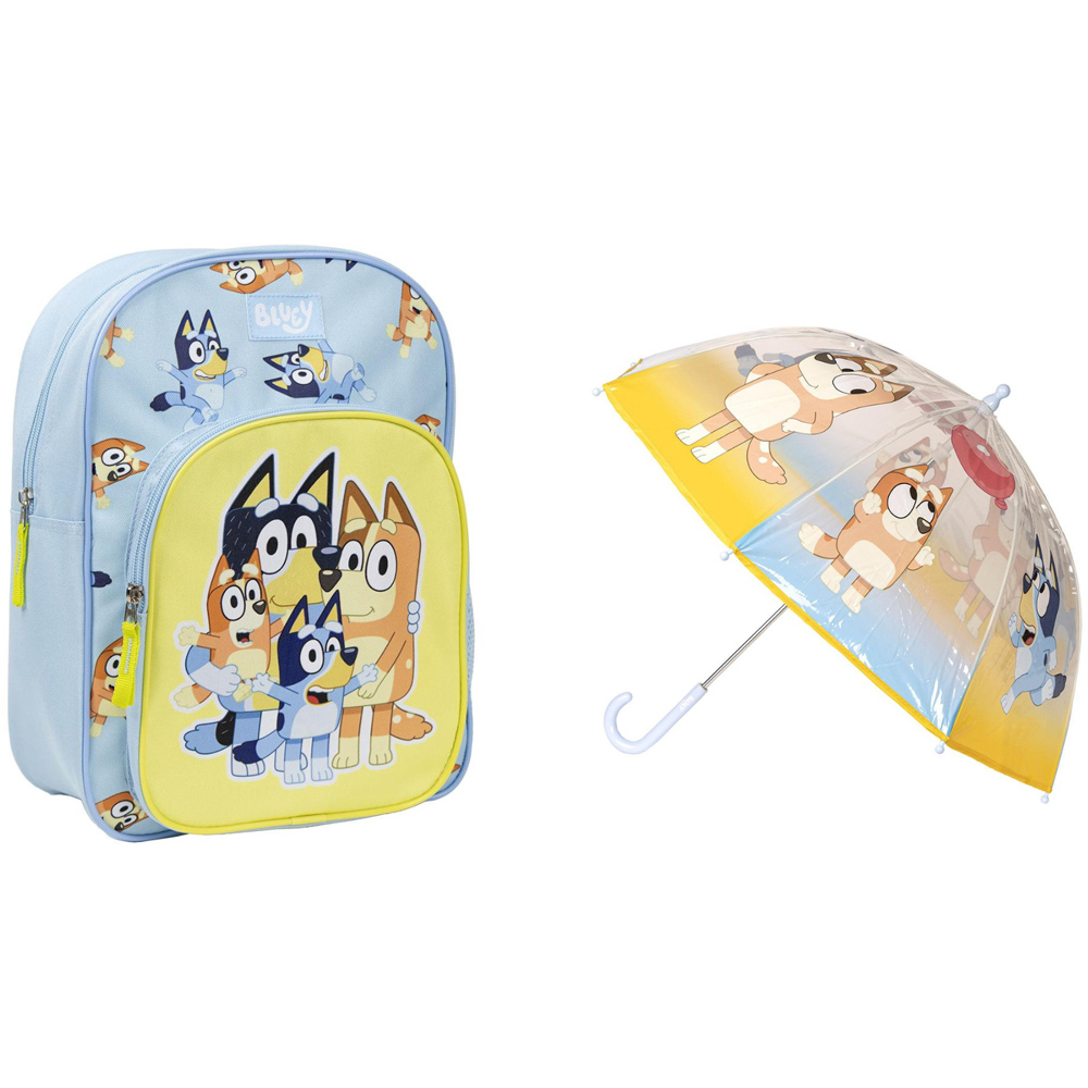 Bluey Children's Back To School Children Backpack and Umbrella Set Image 1