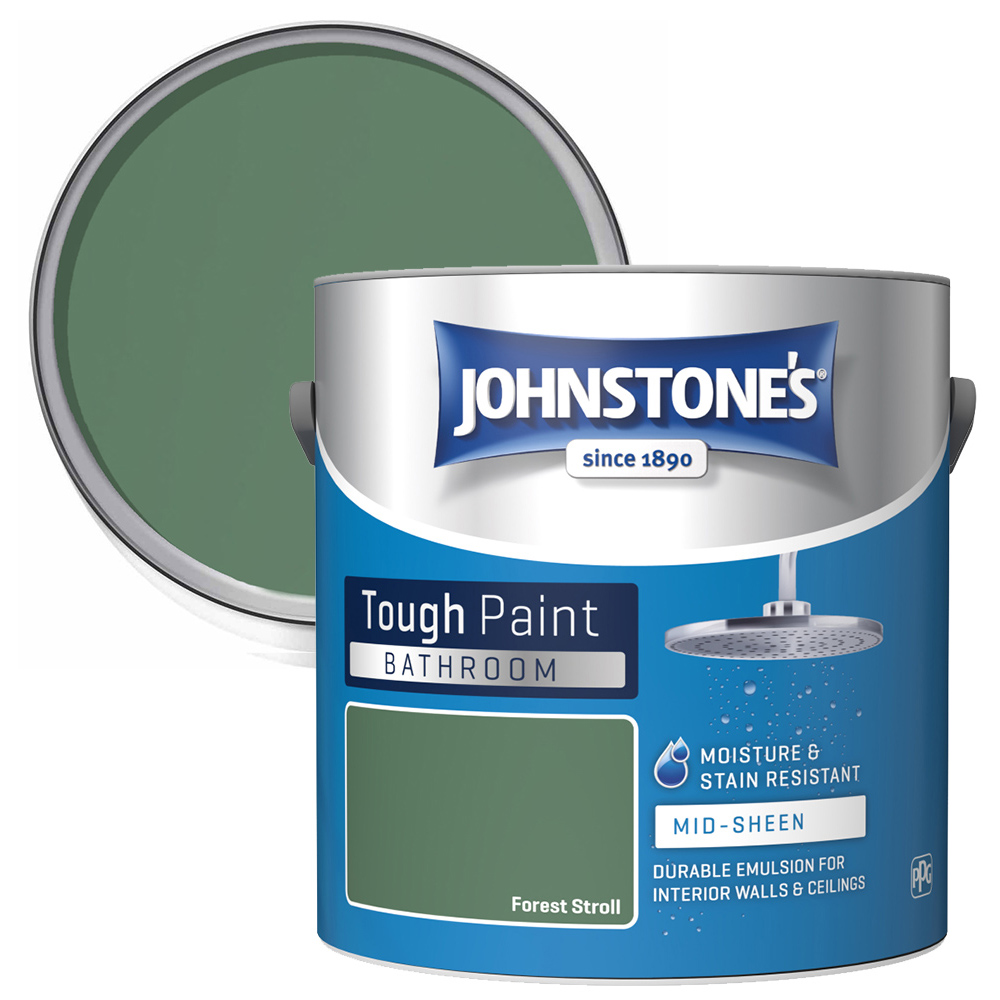 Johnstone's Bathroom Forest Stroll Mid Sheen Paint 2.5L Image 1