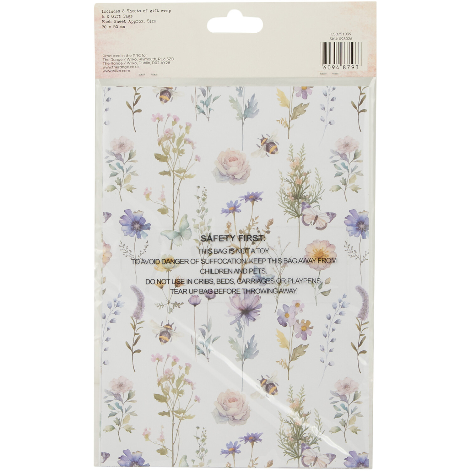 Enchanted Garden Gift Wrap and Tag Set Image 3