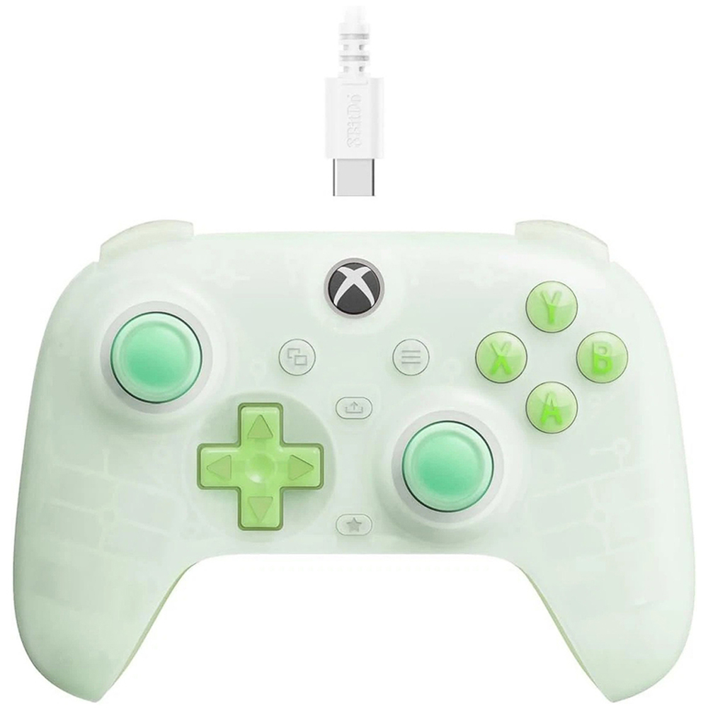 8BitDo Clear Green Ultimate Mini Wired Xbox Controller Image 4