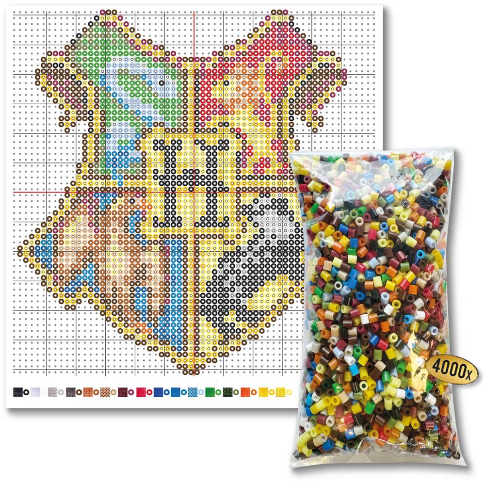 SES Creative Harry Potter Hogwarts Crest Colour Mix Iron On Bead Set 4000 Piece Image 2