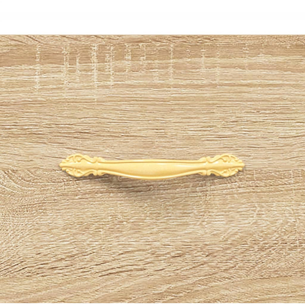 vidaXL 3 Drawer Sonoma Oak Large Sideboard Image 9