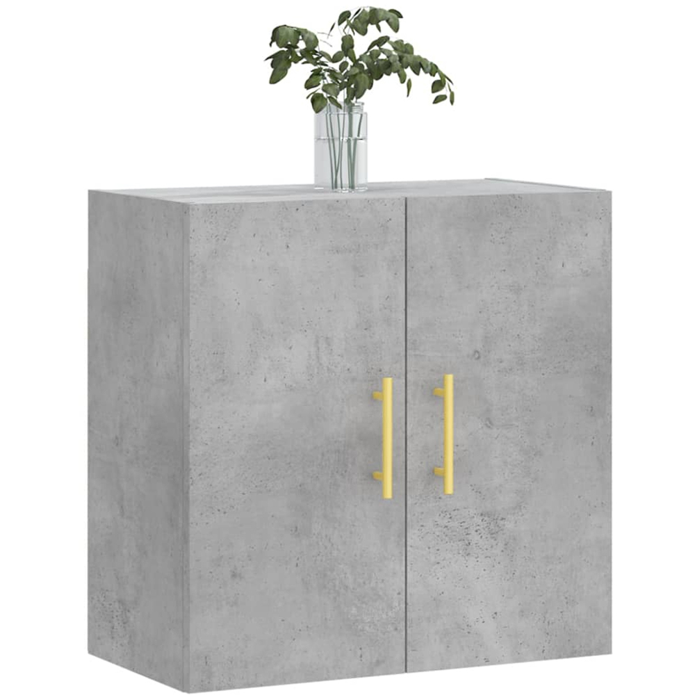 vidaXL 2 Door Concrete Grey Wall Cabinet Image 3