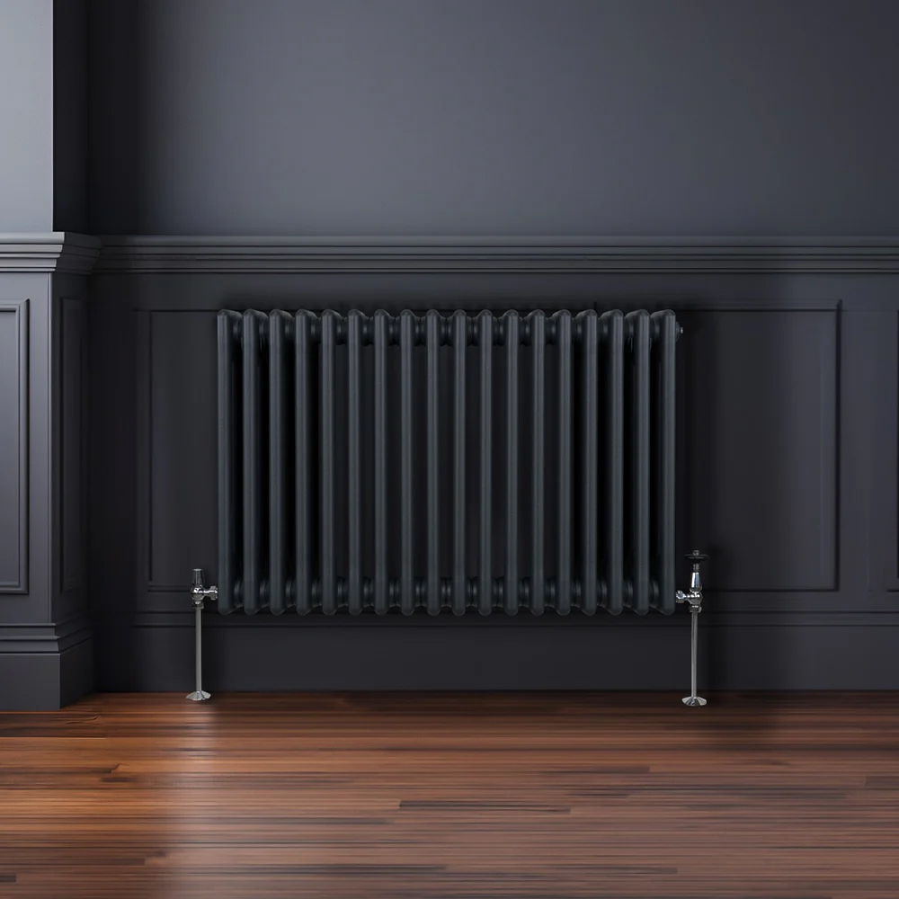 Monster Shop 4311 BTU Anthracite Grey Traditional 3 Column Radiator 600 x 832mm Image 2