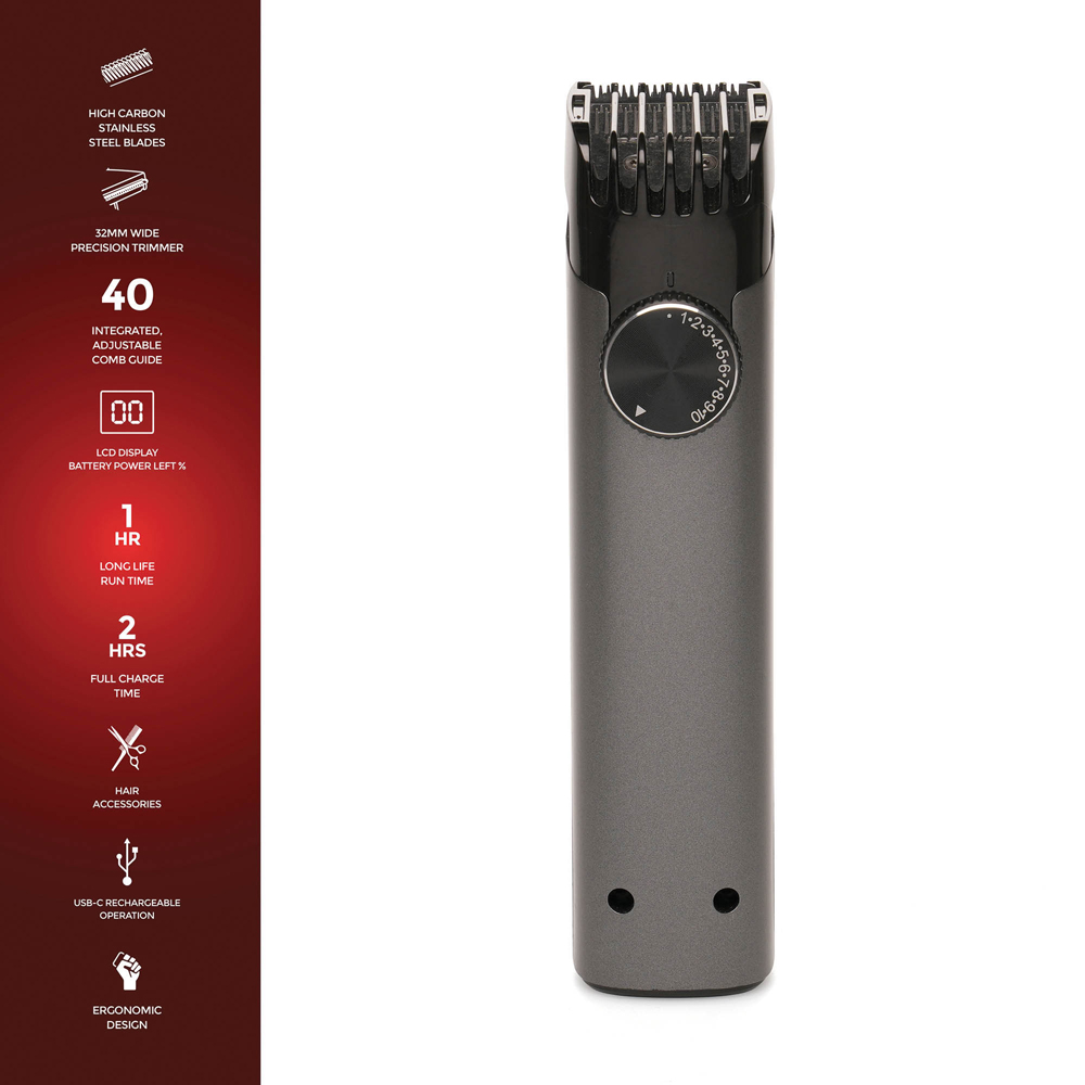 Paul Anthony Pro Series T4 Rechargeable Beard Trimmer with Lithium-Ion Battery Image 6